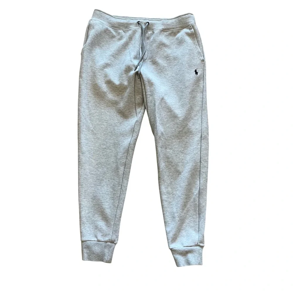 Polo Ralph Lauren Mens Joggers Gray Heather Pony Logo Sweatpants Medium M